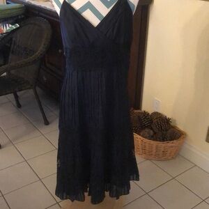 Ann Taylor Black Dress with Straps